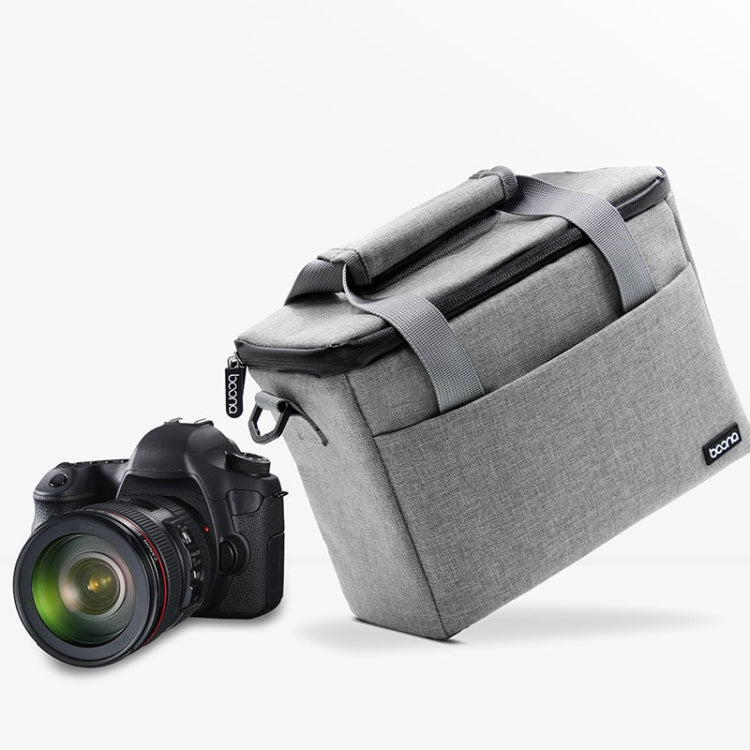 Baona BN-H001 Digital Camera Bag Casual Portable Camera Waterproof Bag, Size:Large(Gray) - Strap Satchel by Baona | Online Shopping South Africa | PMC TechLife | Buy Now Pay Later Mobicred