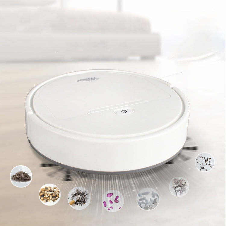 Multifunctional Smart Vacuum Cleaner Robot Automatic 3-In-1 Recharge Dry Wet Sweeping Vacuum Cleaner(White) - Robot Vacuum Cleaner by PMC TechLife | Online Shopping South Africa | PMC TechLife