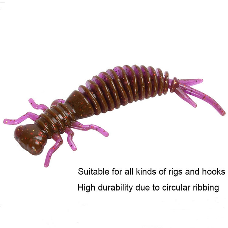 15 PCS 8-color Larvae Silicone Soft Bait Lure Bait, Size:75MM(Pink) - Fishing Lures by PMC TechLife | Online Shopping South Africa | PMC TechLife | Buy Now Pay Later Mobicred
