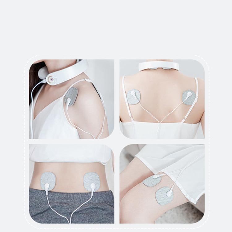 Intelligent Shoulder and Neck Massage Instrument PGG Cervical Spine Physiotherapy Massage Heating Multi-function Neck Protection Instrument, Style:With Patch(White) - free shipping - PMC TechLife - Order now!