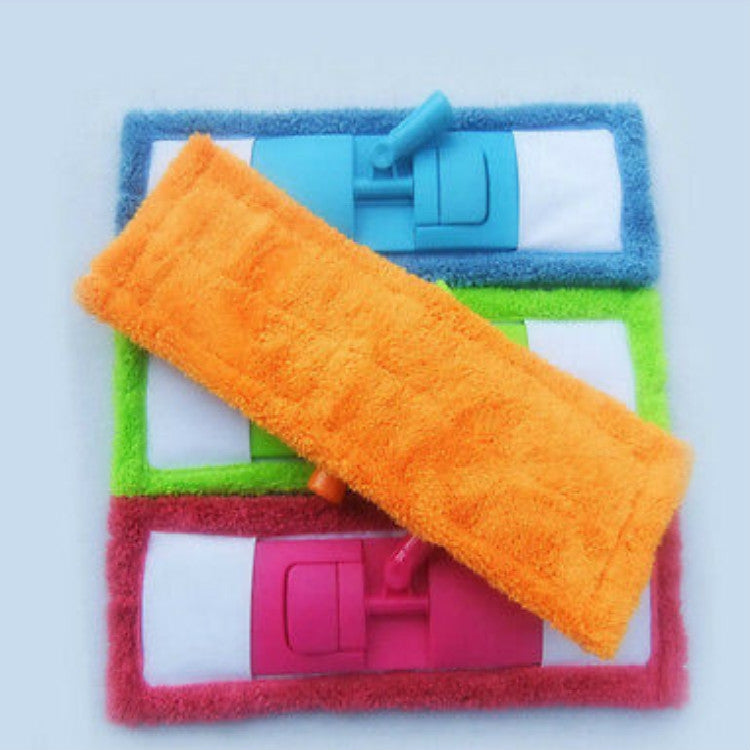 Coral Flannel Head  Padded Flat Replacement Household Company Cleaning Mop Cloth Rag(Green) - free shipping - PMc TechLife - Order now!