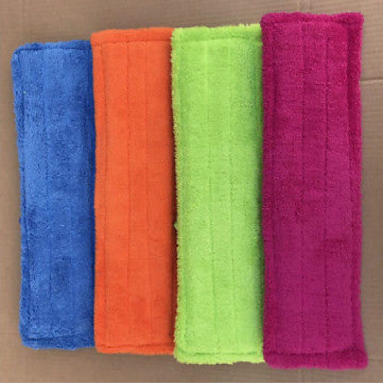Coral Flannel Head  Padded Flat Replacement Household Company Cleaning Mop Cloth Rag(Blue) - Sponges, Cloths & Brushes by PMc TechLife | Online Shopping South Africa | PMc TechLife | Buy Now Pay Later Mobicred