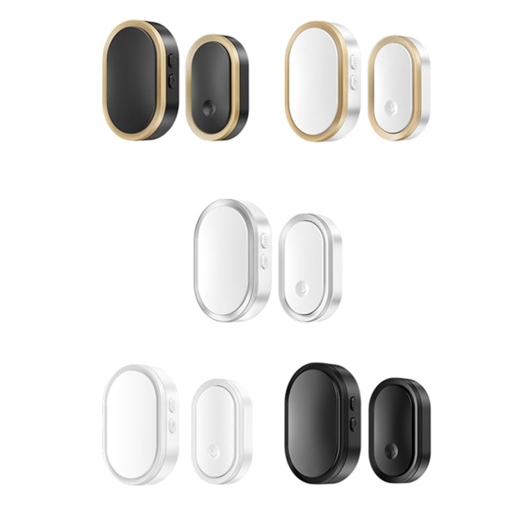 CACAZI A99 Home Smart Remote Control Doorbell Elderly Pager, Style:US Plug(Black Gold) - Wireless Doorbell by CACAZI | Online Shopping South Africa | PMC TechLife | Buy Now Pay Later Mobicred