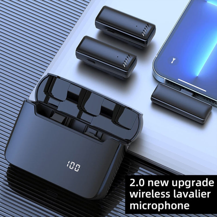 S13 One To Two Yellow Case USB-C/Type-C Interface Wireless Lavalier Noise Canceling Microphone with Charging Case - Microphone by PMC TechLife | Online Shopping South Africa | PMC TechLife | Buy Now Pay Later Mobicred