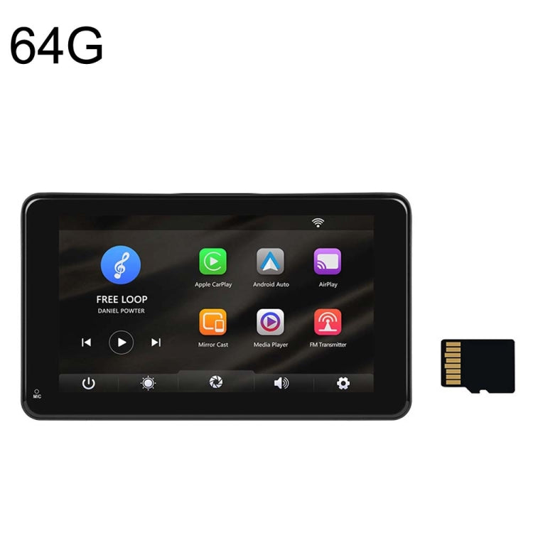A3135 7 Inch HD Wired Smart Screen With Wireless CarPlay + Android Auto + Android With With 64G Memory Card - Car MP3 & MP4 & MP5 by PMC TechLife | Online Shopping South Africa | PMC TechLife | Buy Now Pay Later Mobicred