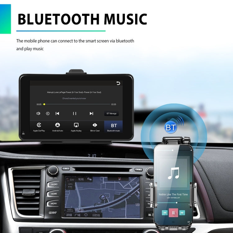 A3135 7 Inch HD Wired Smart Screen With Wireless CarPlay + Android Auto + Android With With 64G Memory Card - Car MP3 & MP4 & MP5 by PMC TechLife | Online Shopping South Africa | PMC TechLife | Buy Now Pay Later Mobicred