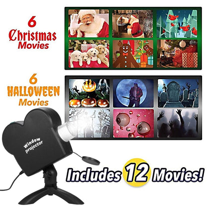 Christmas Halloween Laser Projector Mini Window Home Theater Projector, Plug Type:US Plug - Mini Projector by PMC Jewellery | Online Shopping South Africa | PMC Jewellery | Buy Now Pay Later Mobicred