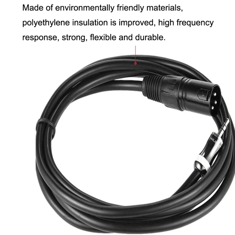 3.5mm To Caron Male Sound Card Microphone Audio Cable, Length:10m - free shipping - PMC Jewellery - Order now!