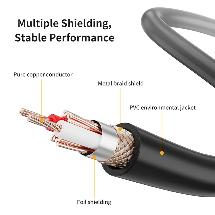 3.5mm To Caron Male Sound Card Microphone Audio Cable, Length:10m - free shipping - PMC Jewellery - Order now!
