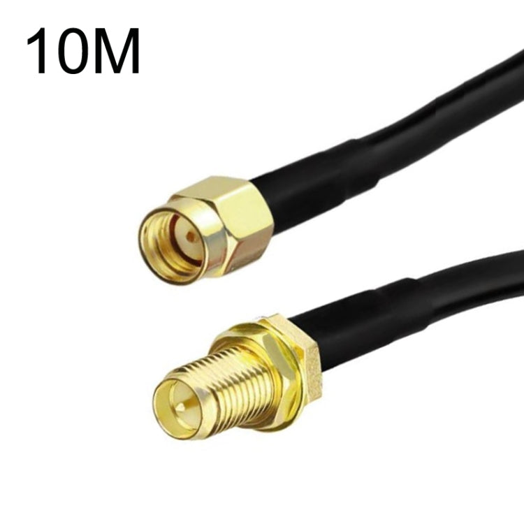 RP-SMA Male To RP-SMA Female RG58 Coaxial Adapter Cable, Cable Length:10m - Connectors by PMC Jewellery | Online Shopping South Africa | PMC Jewellery | Buy Now Pay Later Mobicred