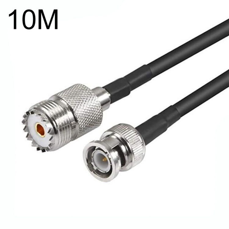 BNC Male To UHF Female RG58 Coaxial Adapter Cable, Cable Length:10m - Connectors by PMC Jewellery | Online Shopping South Africa | PMC Jewellery | Buy Now Pay Later Mobicred