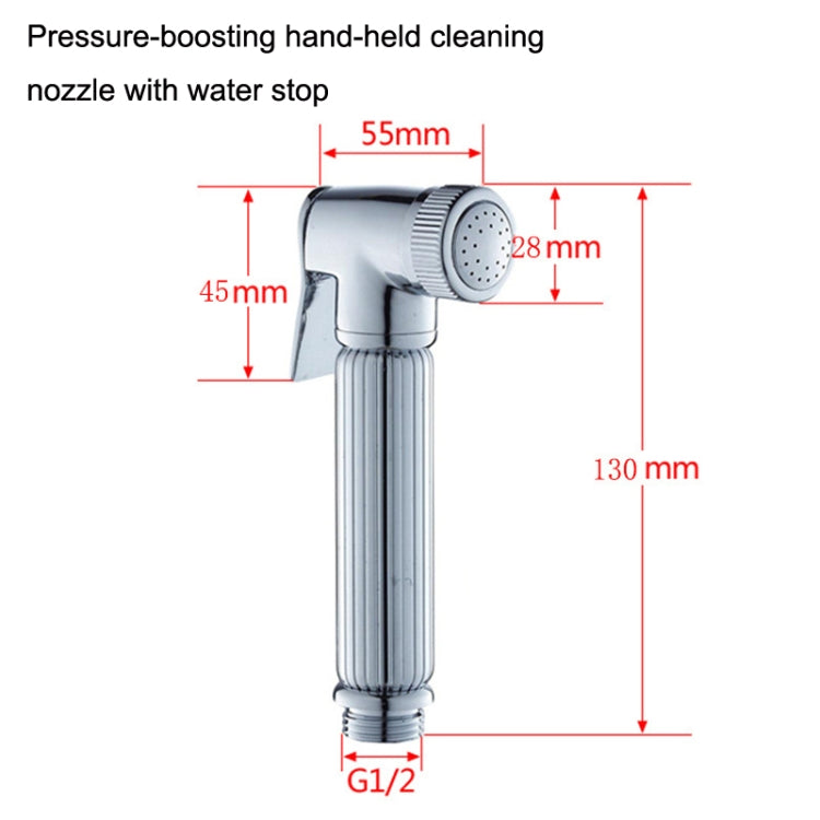 Multifunctional Wome Washers Pressure With Water Stop Woman Wash Nozzle Set, Colour:Chrome - free shipping - PMC TechLife - Order now!