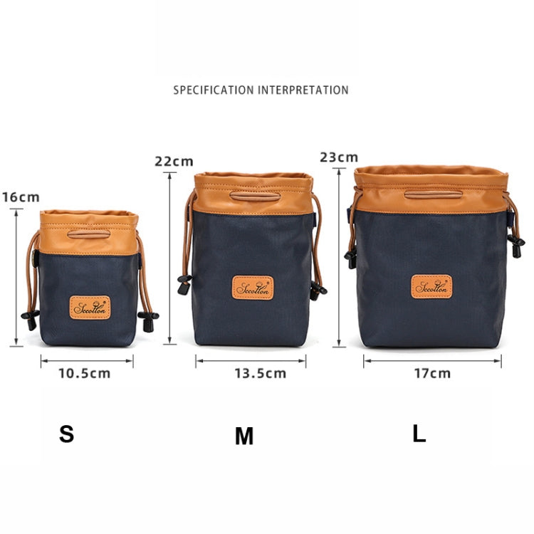 S.C.COTTON Camera Lens Protection Bag Liner Bag Waterproof Camera Storage Bag, Size: M(Black) - Soft Bag by S.C.COTTON | Online Shopping South Africa | PMC TechLife | Buy Now Pay Later Mobicred