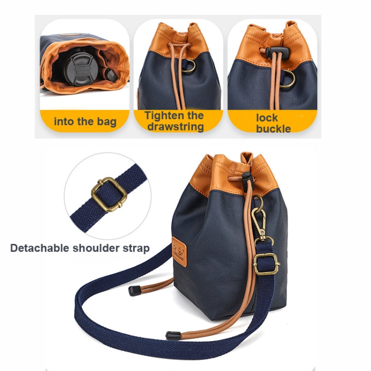 S.C.COTTON Camera Lens Protection Bag Liner Bag Waterproof Camera Storage Bag, Size: M(Blue) - free shipping - PMC TechLife - Order now!