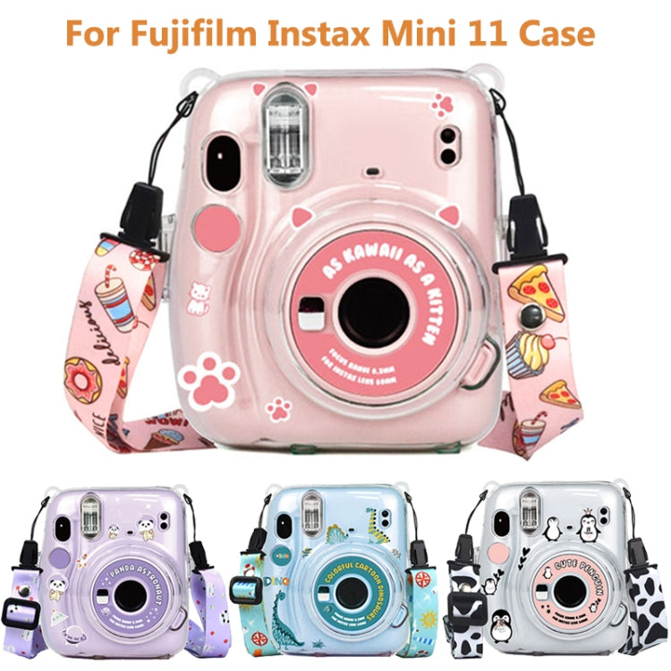 For Fujifilm Instax Mini 11  5sets Storage Case + Shoulder Strap + Sticker 3 In 1 Set(Set 2) - Protective Case by PMC TechLife | Online Shopping South Africa | PMC TechLife | Buy Now Pay Later Mobicred