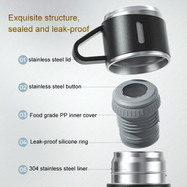 500ml 304 Stainless Steel Thermos Cup Portable Business Tea Cup,Spec: Gift Box Set(Blue) - Vacuum Thermoses & Cups by PMC TechLife | Online Shopping South Africa | PMC TechLife | Buy Now Pay Later Mobicred