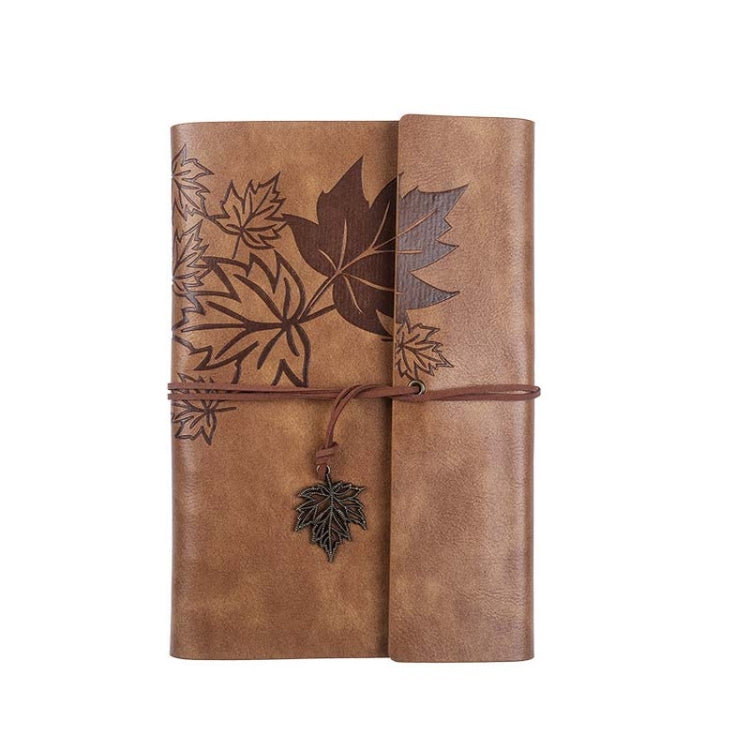 A7 PU Maple Retro Straps Handbook Loose-leaf Notebook(Brown) - free shipping - PMc TechLife - Order now!