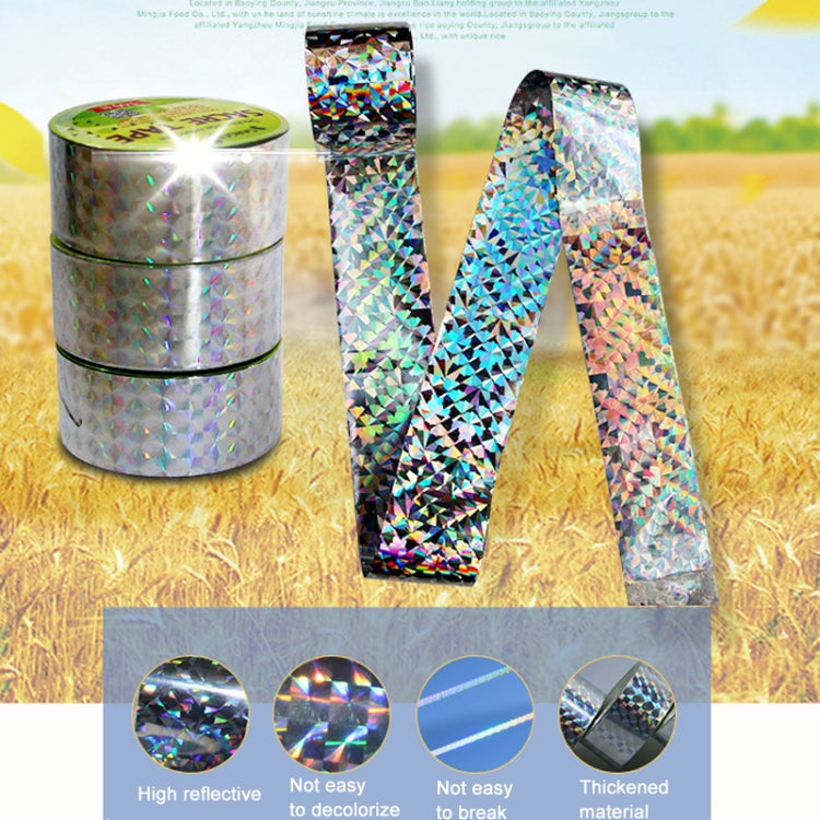 4.8 x 80m Double-sided Reflective Bird Repeller Ribbon Bird Chaser Garden Tool(Laser Floral) - Plant Support & Care by PMC TechLife | Online Shopping South Africa | PMC TechLife | Buy Now Pay Later Mobicred