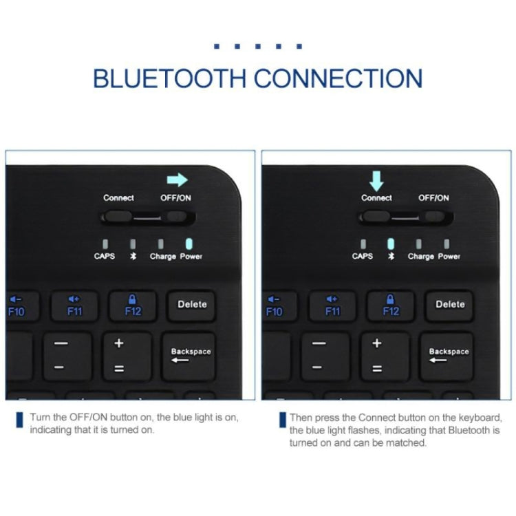 YS-001 9.7-10.1 Inch Tablets Phones Universal Mini Wireless Bluetooth Keyboard, Style:Only Keypad(White) - Universal Keyboard by PMC TechLife | Online Shopping South Africa | PMC TechLife