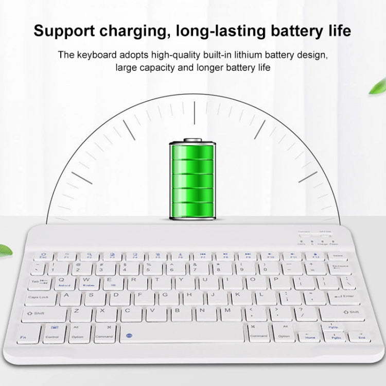 YS-001 9.7-10.1 Inch Tablets Phones Universal Mini Wireless Bluetooth Keyboard, Style:Only Keypad(White) - Universal Keyboard by PMC TechLife | Online Shopping South Africa | PMC TechLife