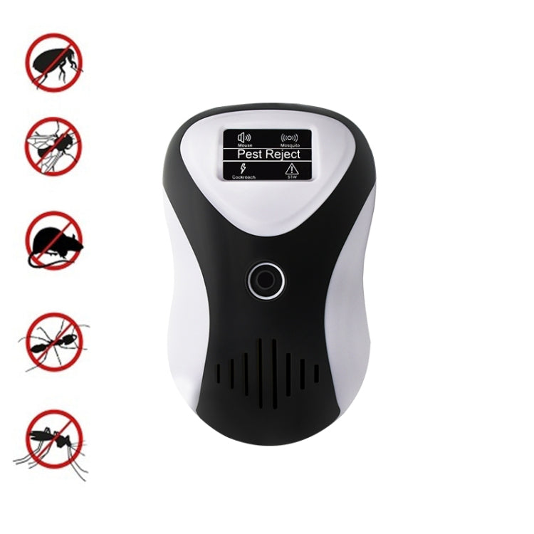 Ultrasonic Multifunctional Mouse Repeller Energy-Saving Silent Insect Repeller, Plug Type:EU Plug(Black White) - Repellents by PMC TechLife | Online Shopping South Africa | PMC TechLife | Buy Now Pay Later Mobicred