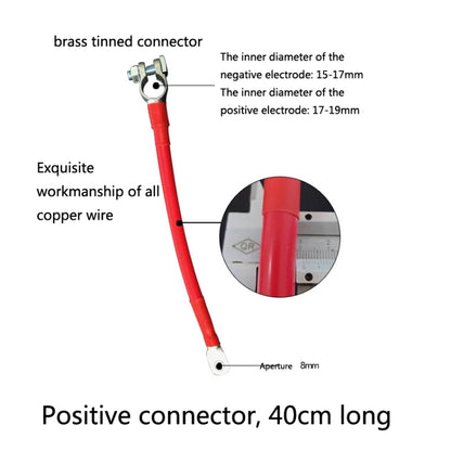 GSA-001 Car Ground Wire Battery Pile Head  Extension Cord Battery Connection Line 40cm(Positive) - Booster Cable & Clip by PMC Jewellery | Online Shopping South Africa | PMC Jewellery | Buy Now Pay Later Mobicred