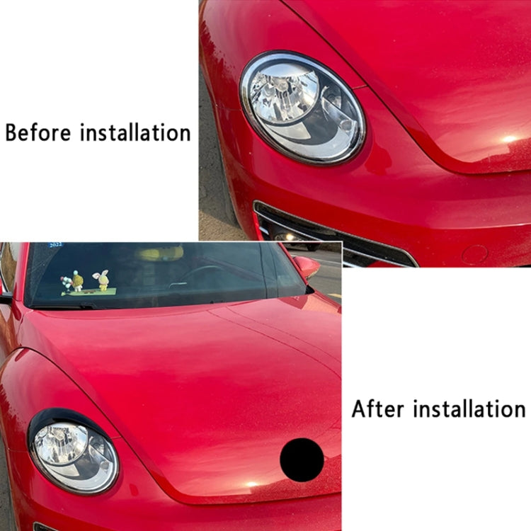 Headlight Eyebrow Modified Car Sticker For Volkswagen Beetle 2012-2018(Piano Black) - Decorative Sticker by PMC TechLife | Online Shopping South Africa | PMC TechLife | Buy Now Pay Later Mobicred
