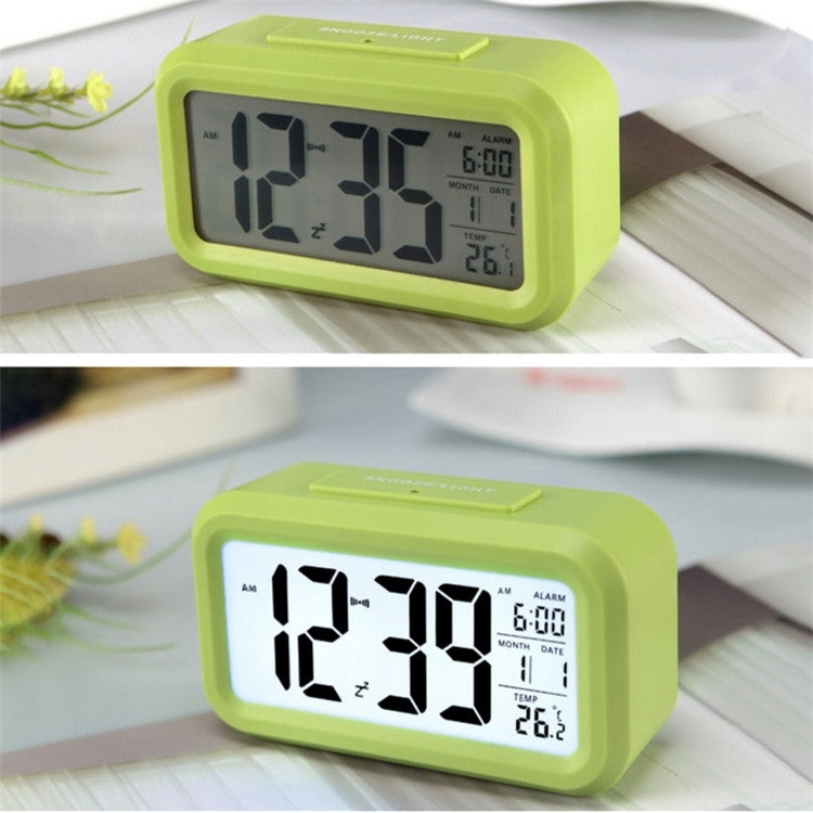 Temperature Type Lazy Snooze Alarm Mute Backlit Electronic Clock(Green) - free shipping - PMC TechLife - Order now!