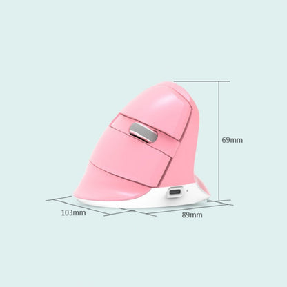 DELUX M618Mini Colorful Wireless Luminous Vertical Mouse Bluetooth Rechargeable Vertical Mouse(Elegant black) - Wireless Mice by DELUX | Online Shopping South Africa | PMC Jewellery | Buy Now Pay Later Mobicred