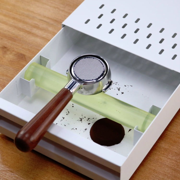 Stainless Steel Drawer Type Coffee Grounds Box Coffee Machine Supporting Equipment(White) - free shipping - PMC TechLife - Order now!