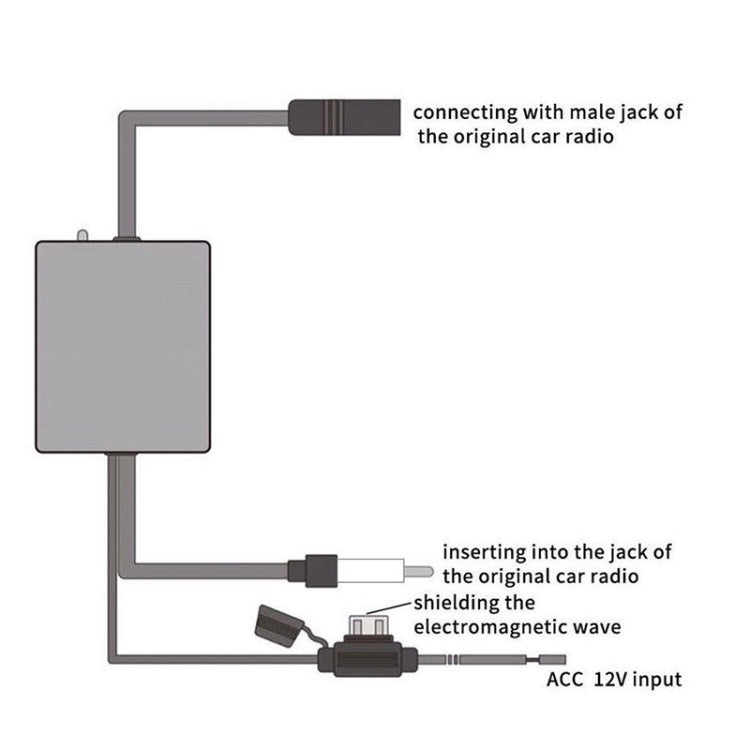 CHE YOULE ANT-208 Radio Amplifier Car Radio Antenna Amplifier - Aerials by PMC TechLife | Online Shopping South Africa | PMC TechLife | Buy Now Pay Later Mobicred