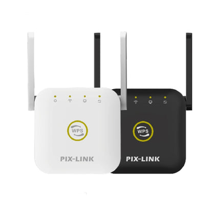 PIX-LINK WR22 300Mbps Wifi Wireless Signal Amplification Enhancement Extender, Plug Type:US Plug(Black) - Wireless Routers by PIX-LINK | Online Shopping South Africa | PMC Jewellery | Buy Now Pay Later Mobicred