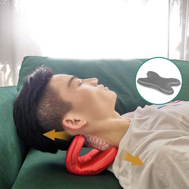 Cervical Spine Pillow Stretching Massager Orthosis Portable Neck Pillow(Gray) - free shipping - PMC TechLife - Order now!