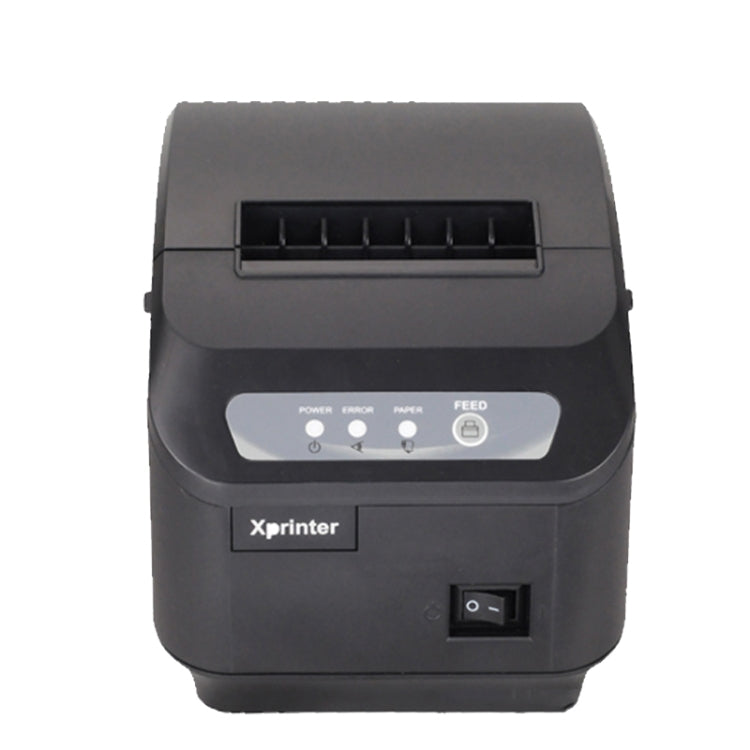 Xprinter XP-Q200II Thermal Small Receipt Printer Catering And Kitchen Receipt Printer 80mm Cutter, Interface Type:USB COM Interface(UK Plug) - Printer by Xprinter | Online Shopping South Africa | PMC Jewellery | Buy Now Pay Later Mobicred