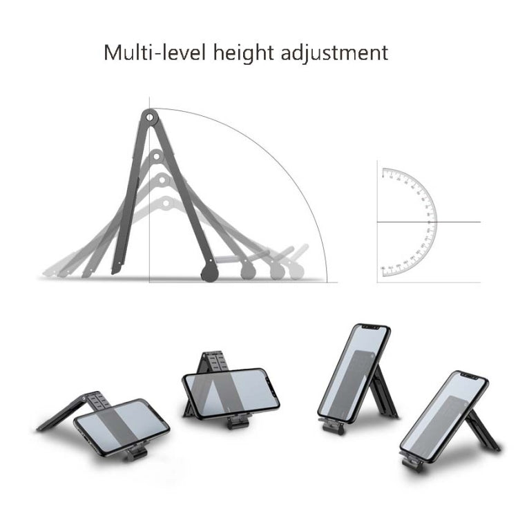 Metal Laptop Stand Computer Cooling Folding Mini Flat Raised Bracket(Gray) - Laptop Stand by PMC Jewellery | Online Shopping South Africa | PMC Jewellery | Buy Now Pay Later Mobicred