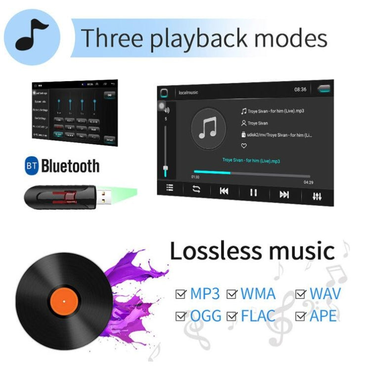 Universal Machine Android Smart Navigation Car Navigation DVD Reversing Video Integrated Machine, Size:9inch 2+32G, Specification:Standard+4 Lights Camera - Car DVD by PMC TechLife | Online Shopping South Africa | PMC TechLife | Buy Now Pay Later Mobicred