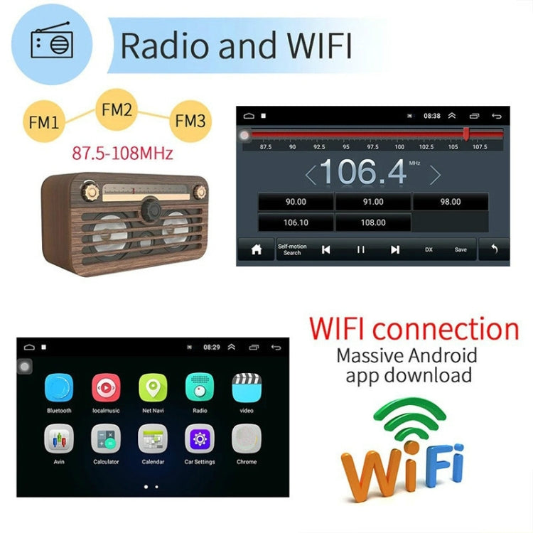 Universal Machine Android Smart Navigation Car Navigation DVD Reversing Video Integrated Machine, Size:9inch 1+16G, Specification:Standard+12 Lights Camera - free shipping - PMC TechLife - Order now!