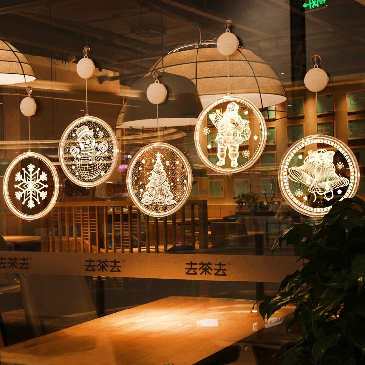 Christmas Decoration Light LED Holiday 3D Hanging Lamp, Power:Battery(Merry Christmas) - Christmas Decoration Lamps by PMc TechLife | Online Shopping South Africa | PMc TechLife | Buy Now Pay Later Mobicred
