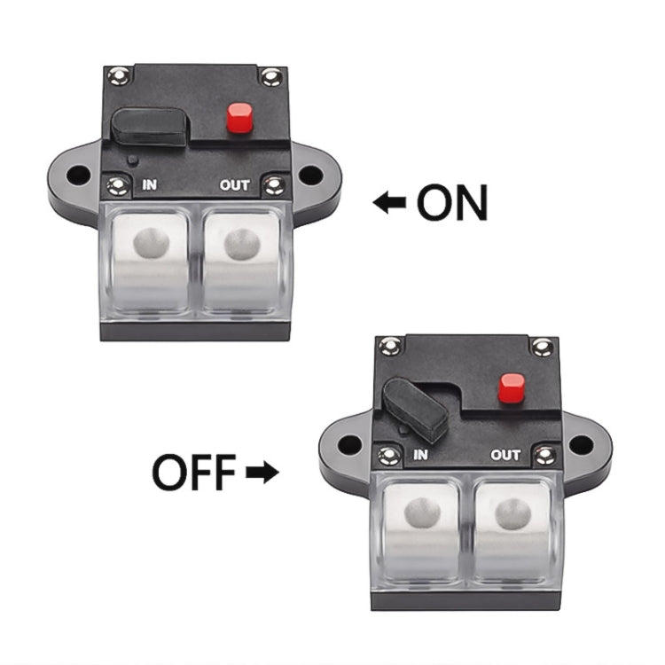 50A Auto Circuit Breaker Car Audio Fuse Holder Power Insurance Automatic Switch(Black) - Fuse by PMC TechLife | Online Shopping South Africa | PMC TechLife | Buy Now Pay Later Mobicred