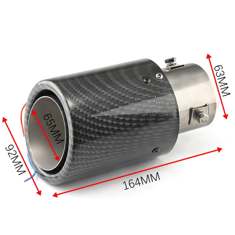 Car Modification Carbon Fiber Luminous Tail Throat LED Lights Modified Car Exhaust Pipe Spitfire Tail Throat, Style:Side(Red) - Exhaust Pipes by PMC TechLife | Online Shopping South Africa | PMC TechLife | Buy Now Pay Later Mobicred