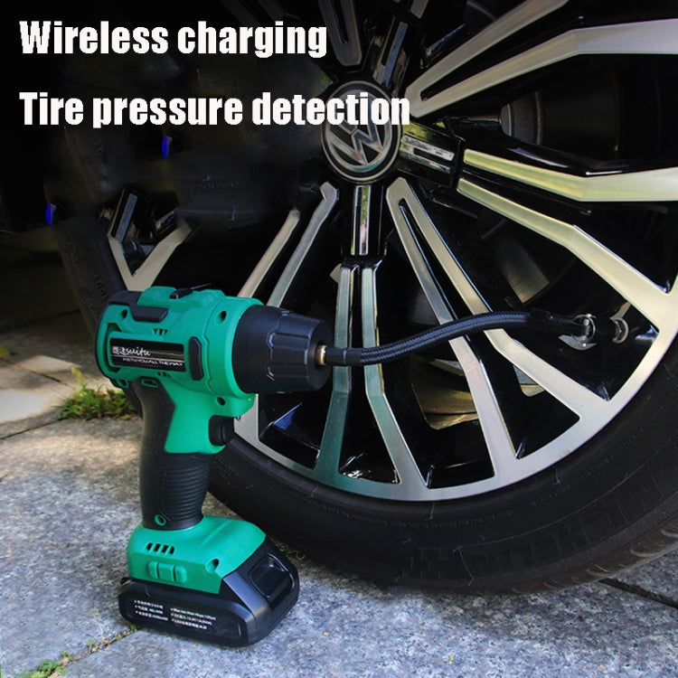 SUITU High-pressure Handheld Smart Digital Display Car Portable Wireless Tire Inflator(Green) - Inflatable Pump by SUITU | Online Shopping South Africa | PMC Jewellery