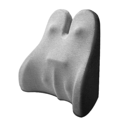 Car Seat Lumbar Support Cushion Memory Foam Office Lumbar Cushion, Size: Bandage(Light Gray & Dark Gray ) - Seat Accessories by PMC Jewellery | Online Shopping South Africa | PMC Jewellery | Buy Now Pay Later Mobicred