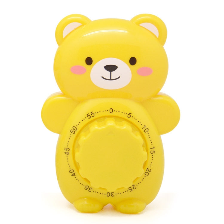 Cartoon Bear Timer Kitchen Gadget Mechanical Timer(Yellow) - Digital Countdown by PMC TechLife | Online Shopping South Africa | PMC TechLife | Buy Now Pay Later Mobicred