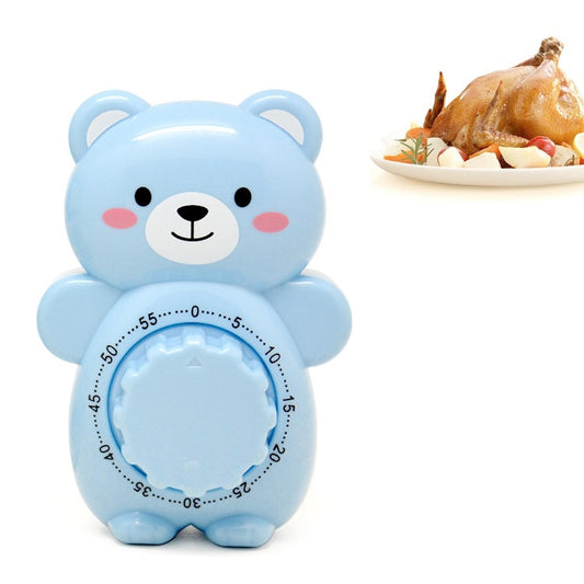 Cartoon Bear Timer Kitchen Gadget Mechanical Timer(Blue) - Digital Countdown by PMC Jewellery | Online Shopping South Africa | PMC Jewellery | Buy Now Pay Later Mobicred