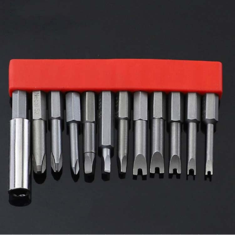 12 PCS / Set Screwdriver Bit With Magnetic S2 Alloy Steel Electric Screwdriver, Specification:6 - Drill & Drill Bits by PMC Jewellery | Online Shopping South Africa | PMC Jewellery | Buy Now Pay Later Mobicred