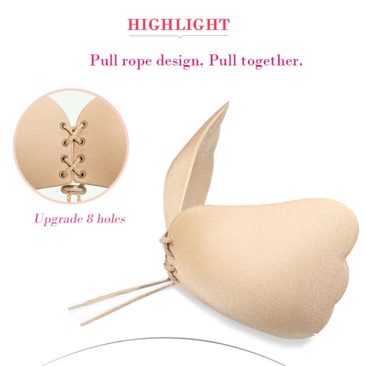 Women Self-Adhesive Strapless Bandage Blackless Solid Bra Silicone Underwear Invisible Bra, Size:M (T Black) - free shipping - PMC TechLife - Order now!