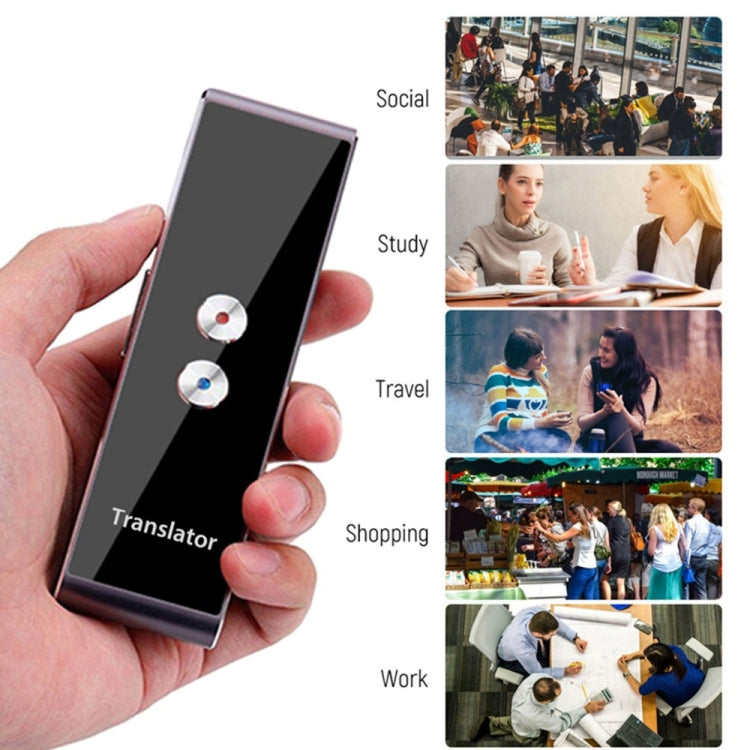 T8 Pocket Language Translator Voice 30 Languages Two Way Real Time Intercom Portable Translator For Personal Learning Travelling Black -  by PMC TechLife | Online Shopping South Africa | PMC TechLife | Buy Now Pay Later Mobicred