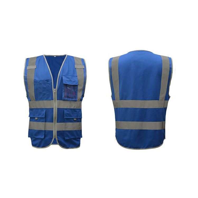Multi-pockets Safety Vest Reflective Workwear Clothing, Size:L-Chest 118cm(Blue) - Reflective Safety Clothing by PMC Jewellery | Online Shopping South Africa | PMC Jewellery | Buy Now Pay Later Mobicred