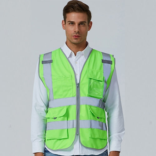 Multi-pockets Safety Vest Reflective Workwear Clothing, Size:M-Chest 112cm(Green) - Reflective Safety Clothing by PMC Jewellery | Online Shopping South Africa | PMC Jewellery | Buy Now Pay Later Mobicred