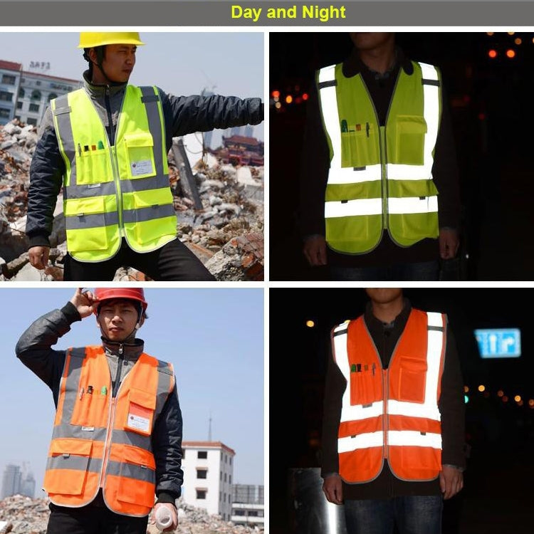 Multi-pockets Safety Vest Reflective Workwear Clothing, Size:M-Chest 112cm(Yellow) - Reflective Safety Clothing by PMC Jewellery | Online Shopping South Africa | PMC Jewellery | Buy Now Pay Later Mobicred